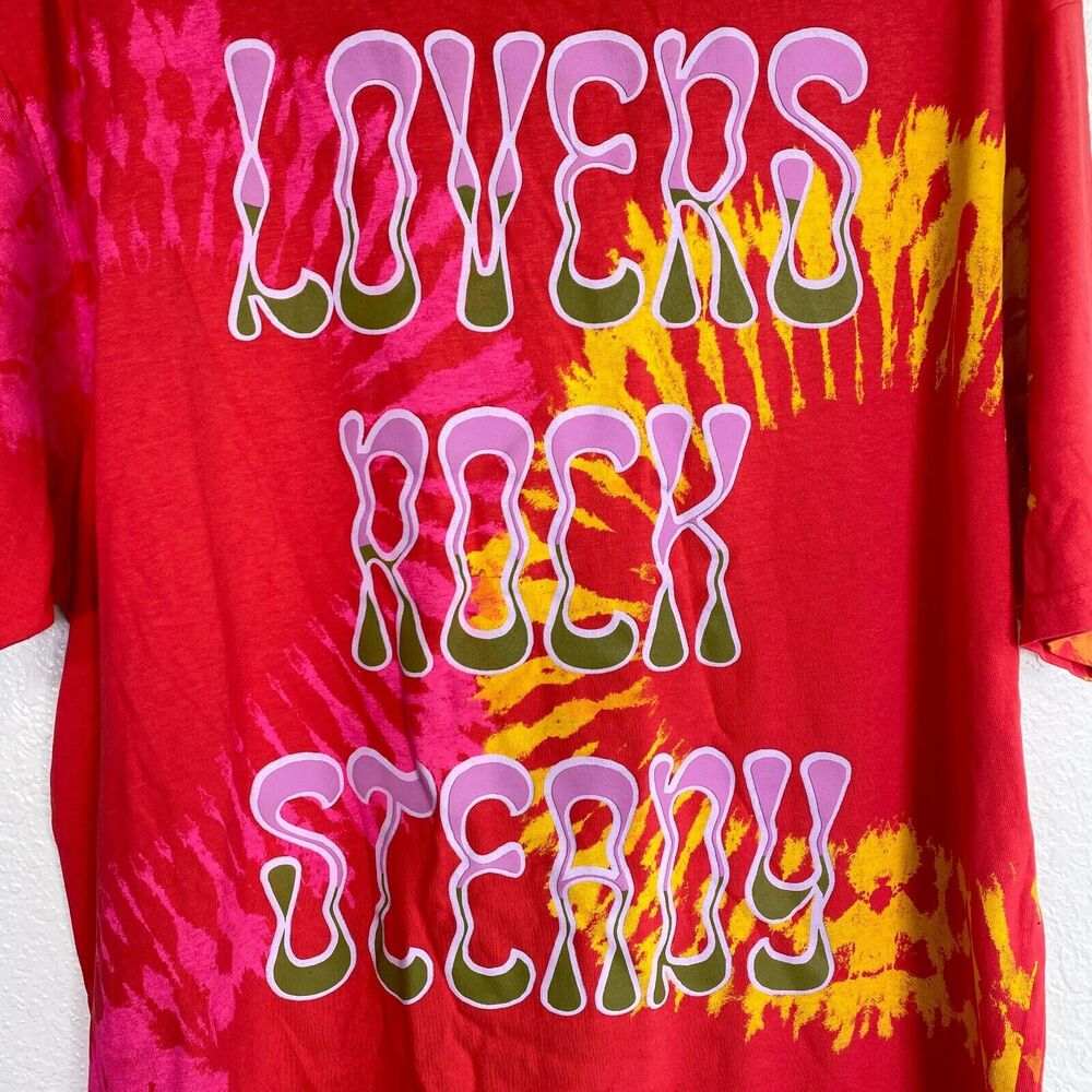Paper Planes Shirt Mens Extra Large Lovers Rock Steady Graphic Tee Tie Dye Crew - Picture 2 of 13